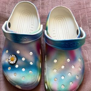 AS IS Used crocs solar rainbow pastel
